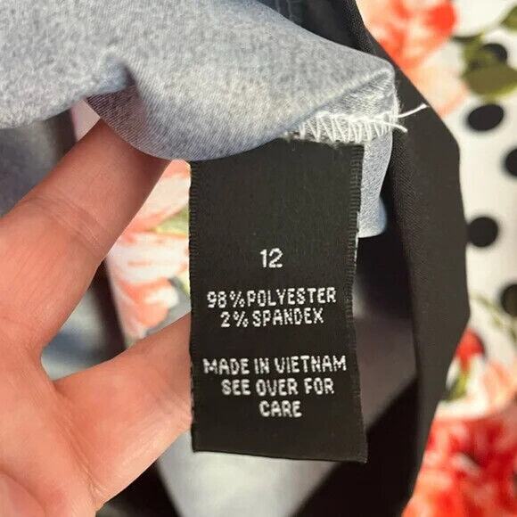 AGB floral/polka dot sheath dress size 12 - Picture 5 of 7